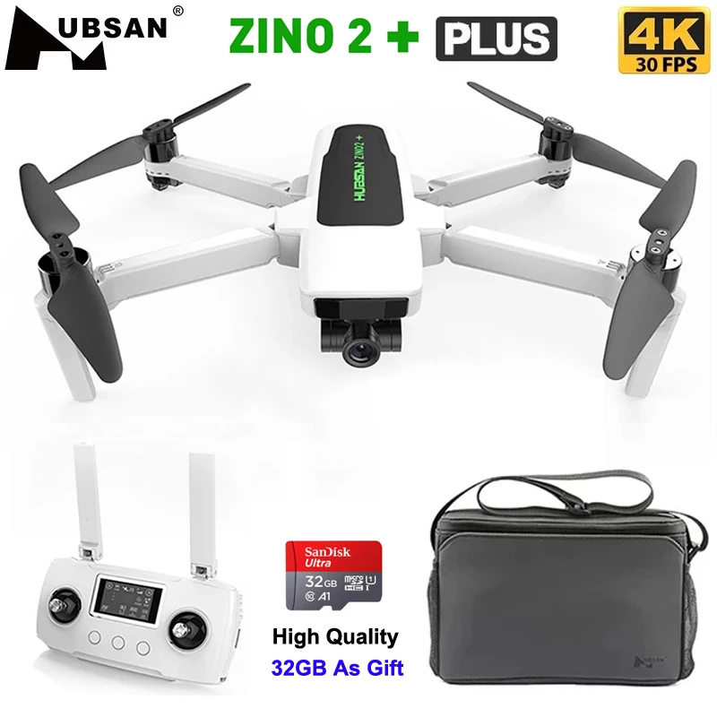 

Hubsan Zino 2 Plus RC Drone With GPS FPV 4K HD Cemara 3-Axis Gimbal Latest Syncleas 9KM Profesional Zino 2+ Plus RC Quadcopter