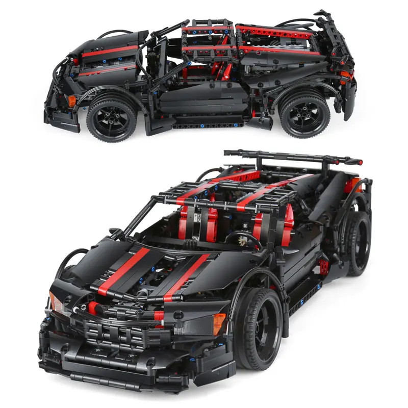DHL 07003 техника Модель автомобиля игрушки MOC Assassin X19 спортивный автомобиль набор строительных блоков Кирпичи Модель автомобиля игрушки Дети Рождественские подарки