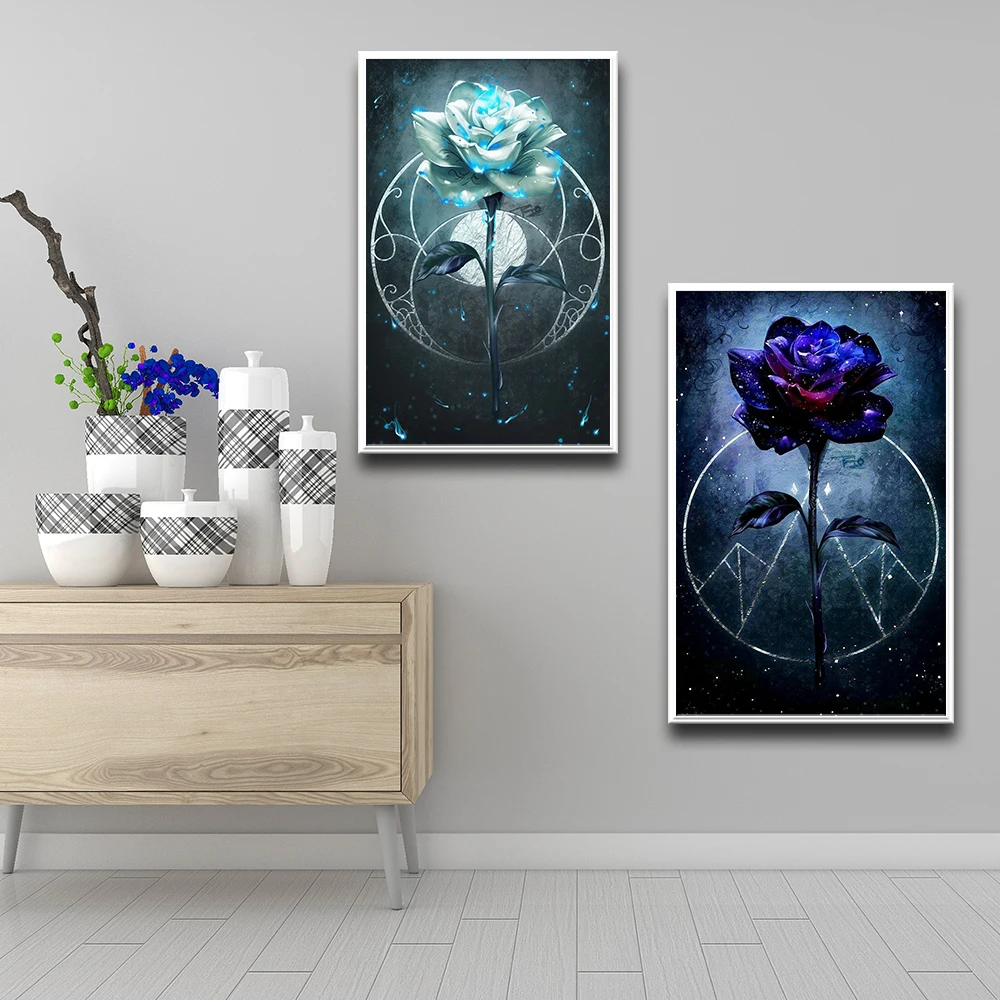 Цветной рисунок цветы холст картины настенные для гостиной спальни Декор дома