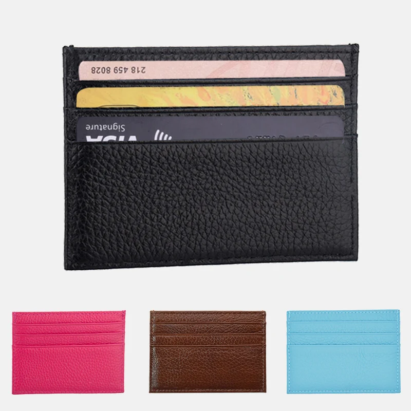 

2020 Small Wallet Card Women Unisex Fashion Women Lichee Pattern Bank Card Package Coin Bag Holder Organizer My Melody Purse