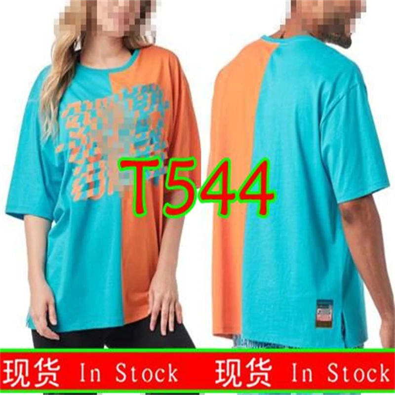 

ZW fitness clothing women's fitness yoga clothing short-sleeved shirt T-shirt color matching 544