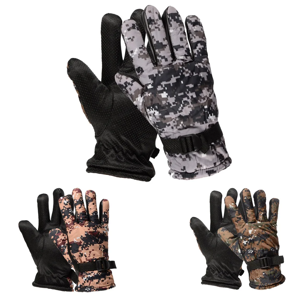 Камуфляжные мужские зимние перчатки для спорта на открытом воздухе