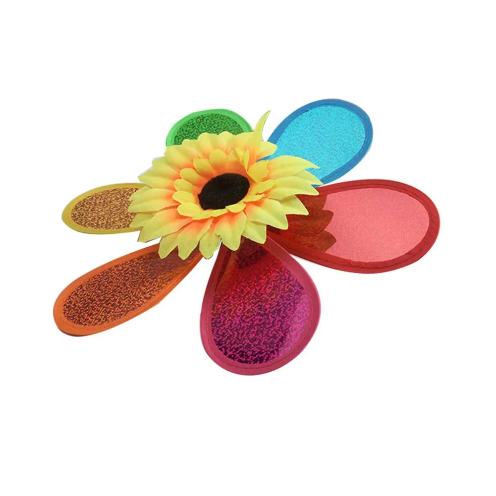 Funny Toy DIY Colorful Jumpsuits Sunflower Windmill for Children Outdoor Activities and Garden Decor Gift For Kids |