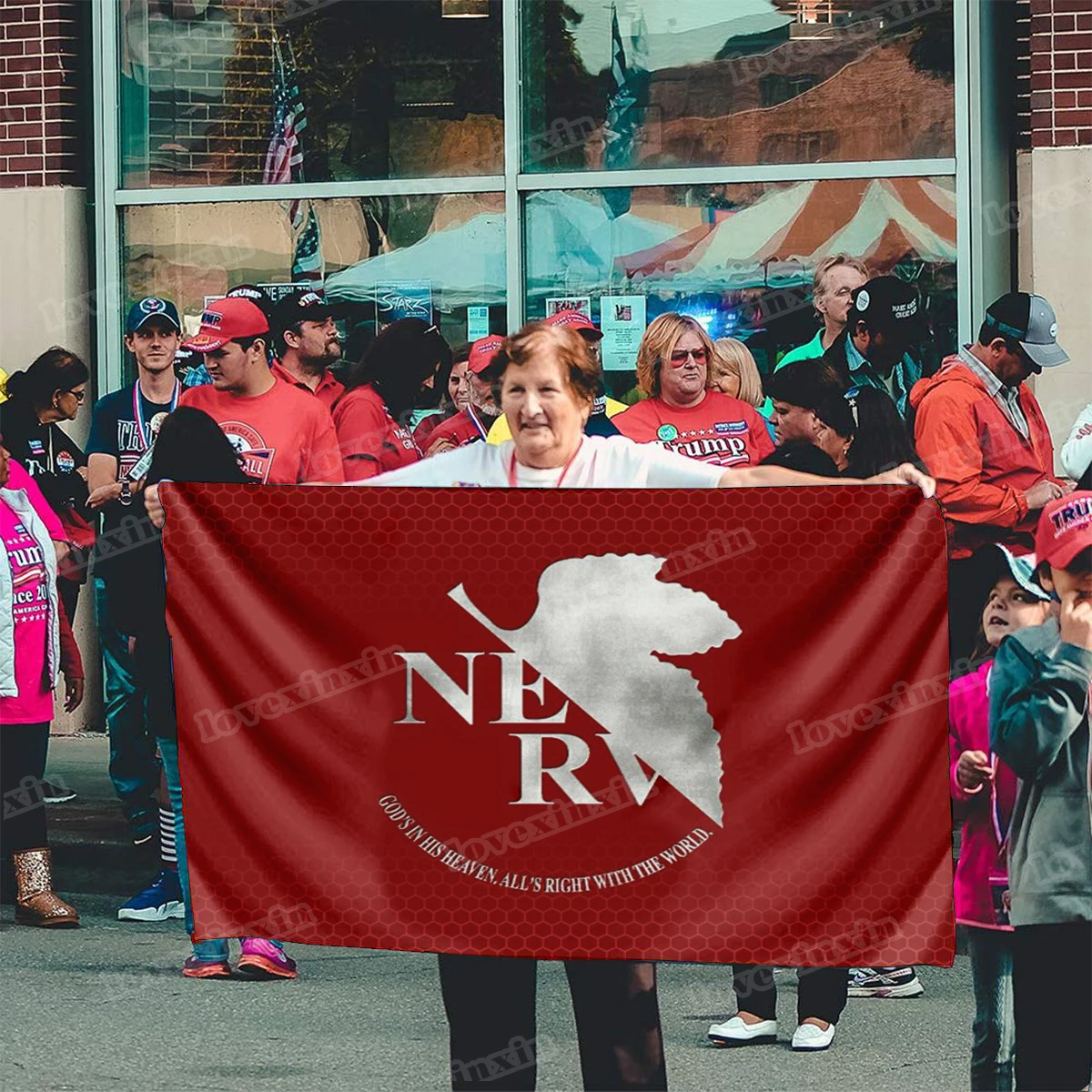 

Флаг аниме «Евангелион» под заказ, настенный художественный флаг, аниме Садовый флаг, реклама оптом, 90x150 см, x см