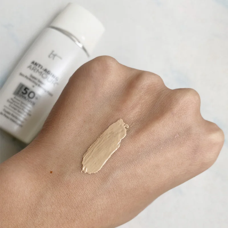 

it cosmetics Sunscreen it anti-aging armour super smart skin perfecting beauty fluid spf 50+ uva/uvb Facial primer