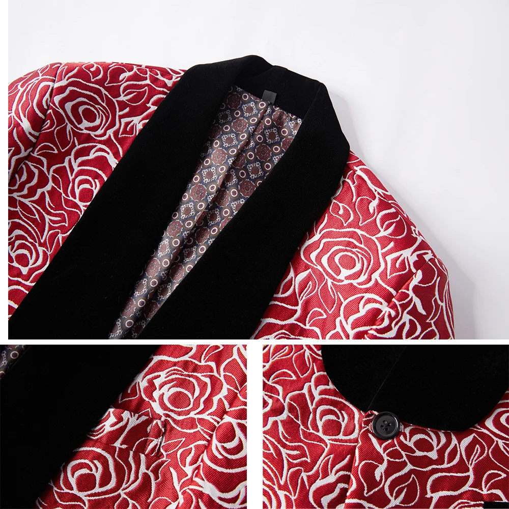 Мужской классический смокинг для жениха приталенный розовый мужчин деловая