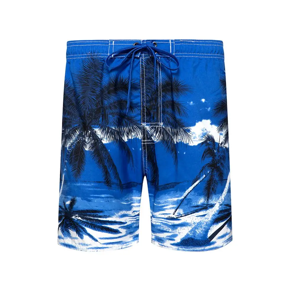 Шорты мужские пляжные быстросохнущие с принтом кокосовой пальмы повседневные