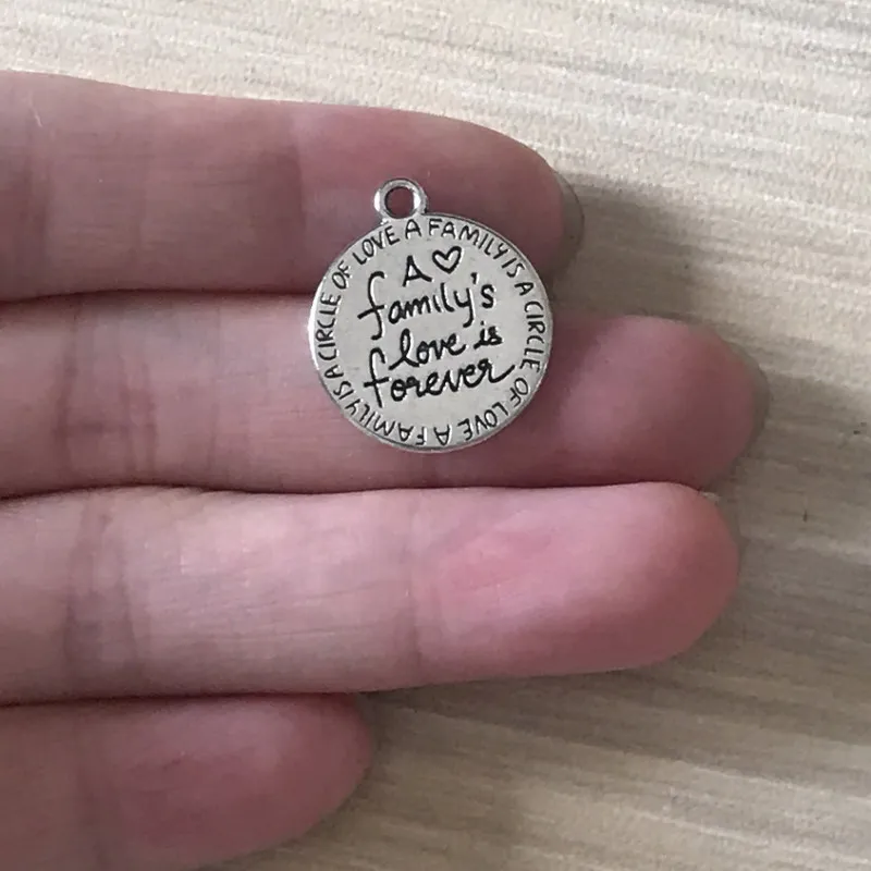Familys Love is шармы &quotнавсегда&quot цинк Очаровательная подвеска из сплава для