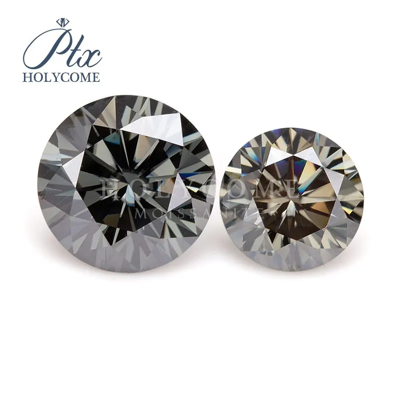 6 5 мм Высокое качество серый цвет круглая огранка моиссанит 2020 новости серий