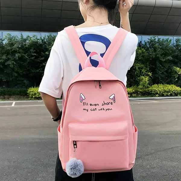 5 school bag JZYZQBX 4 шт./компл. школьная сумка рюкзак для девочек подростков студентов школьные сумки милые Мультяшные рюкзаки, школьный рюкзак - Цвет: 5 school bag