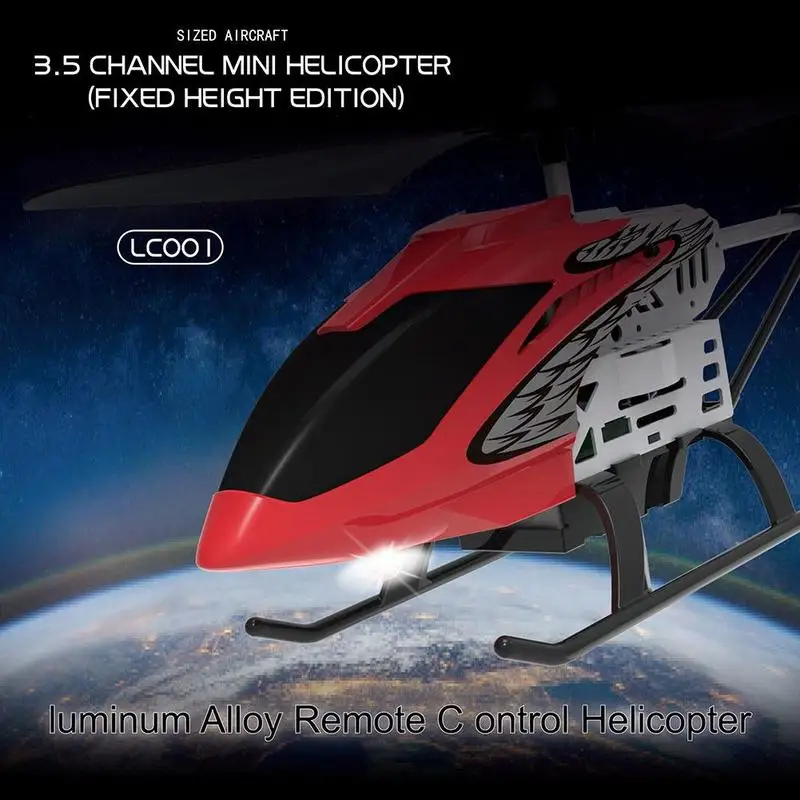

S107H Remote Control Helicopter With USB Charging Cable Hovering Resistance 3.5CH Alloy Fixed Height Helicopter