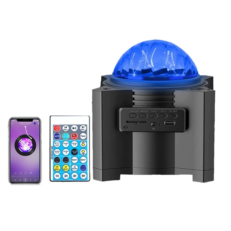 

Starry Sky Projection Lamps LED Starry Sky Projrctor Remote Control Atmosphere Lights Projection Lamp with Music Speaker