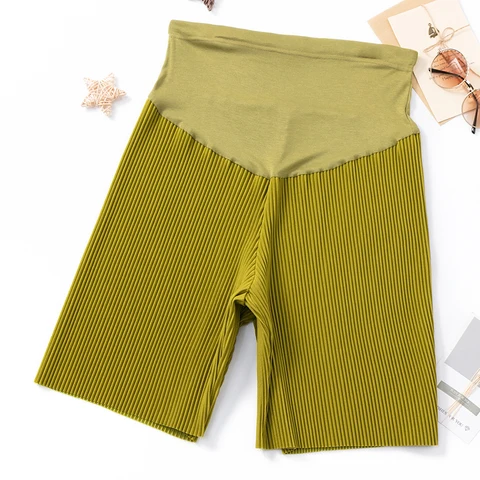 Новые летние плиссированные шорты для беременных с высокой талией и широкими штанинами свободная одежда для беременных женщин домашняя одежда для сна для беременных