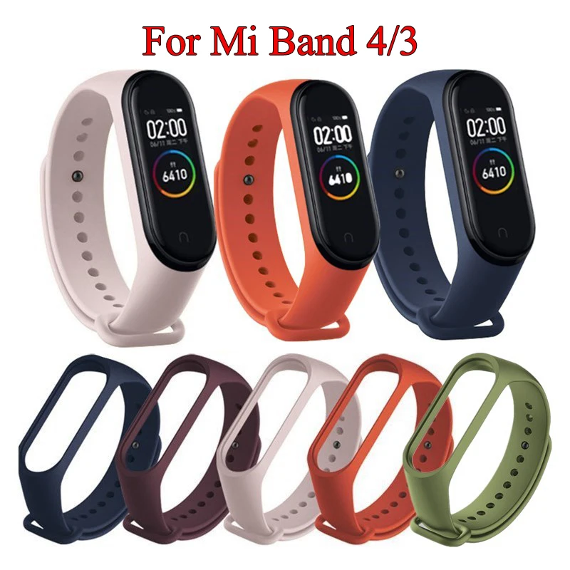 Ремешок для Xiaomi Mi Band 6 5 4 3 nfc сменный Браслет Для зелено-розовый браслет | Наручные