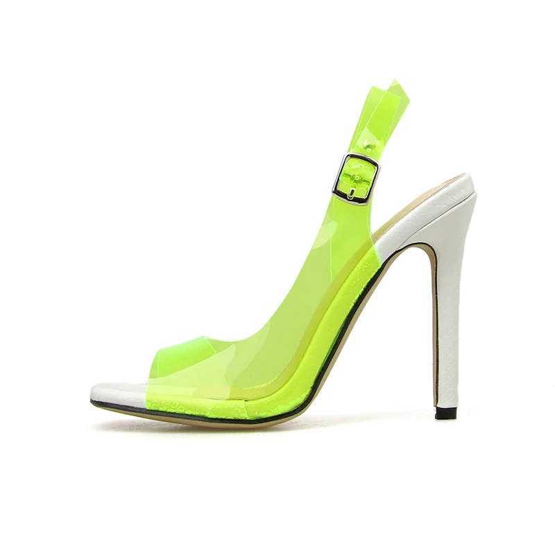 Пикантные прозрачные женские сандалии Kcenid из ПВХ летние туфли лодочки модные на