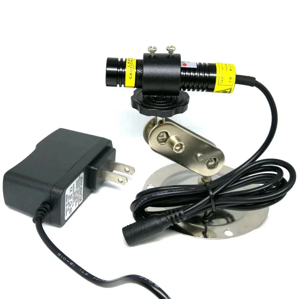 

Зеленый генераторный лазерный модуль 515nm 10 мВт 1668 мм точка линии крест W DC12V адаптер и держатель