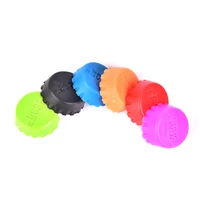 6pcs soft silicone non toxic reusable silicone bottle caps beer cover soda cola lid wine saver stopper for kitchen bar supply