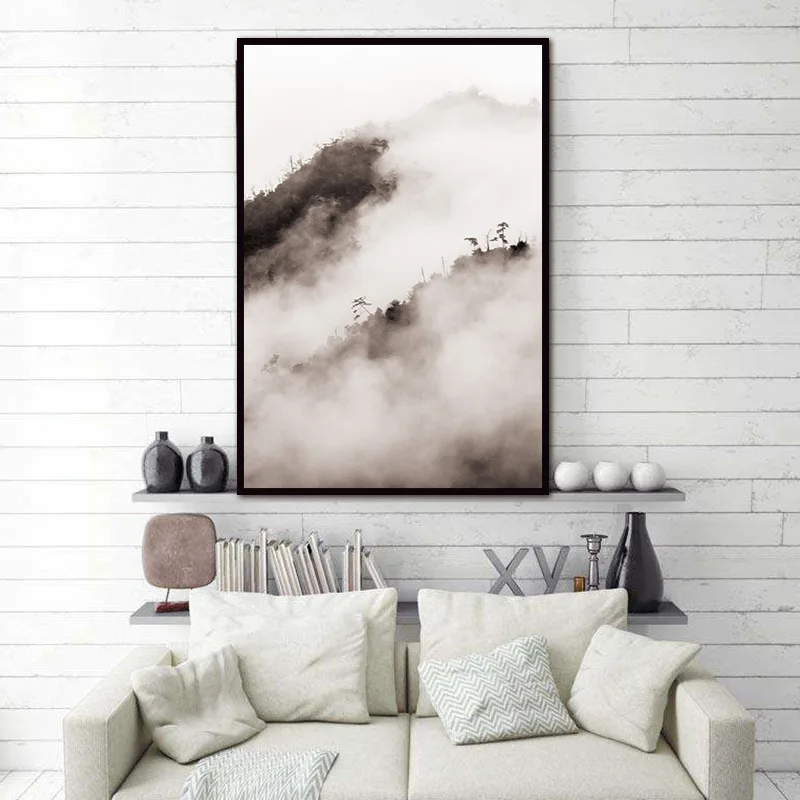 Домашний Декоративный спрей картина холст один скандинавский дом настенная