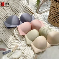 seamless sexy invisible bra push up strapless underwear one pieces gather lingerie wireless soft solid color simple bras top