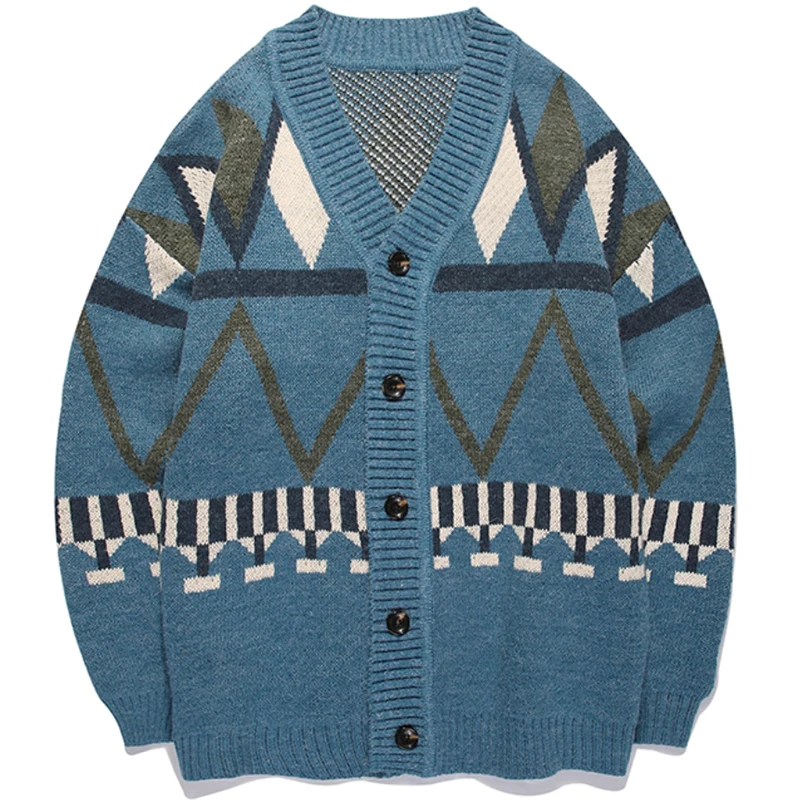 Кардиган в стиле Харадзюку мужской свитер новинка зимы 2021 японское винтажное