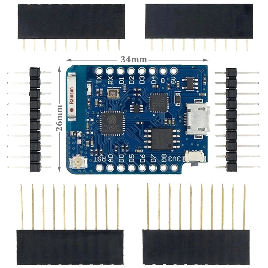 Плата для разработки Wi-Fi ESP8266 ESP-12E ESP-12F CH340G CH340 V2 USB WeMos MH-ET LIVE D1 Mini ESP32/ESP-32 |