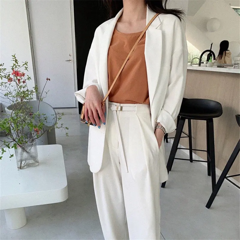 HziriP Streetwear OL Fashion Thin Solid 2020 Plus New Women Leisure Retro Girl Chic Gentle Loose All Match Hot Blazers | Женская одежда