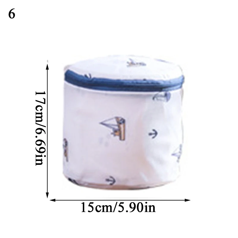 

6 Sizes Polyester Mesh Wash Laundry Bag For Clothes Underwear Household Protected Lingerie Bra Washing Bag Cactus Printing Bags