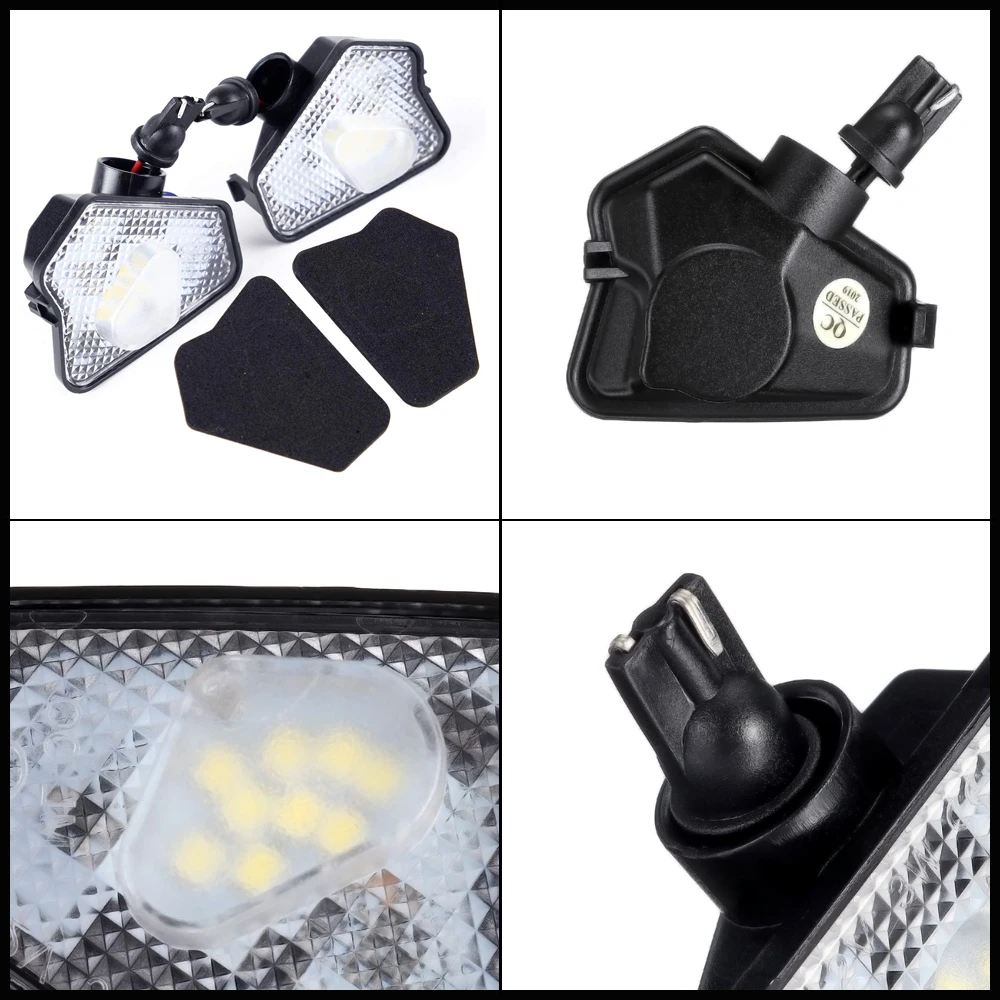 2x 9smd светодиодный светильник под боковым зеркалом для Mercedes Benz W204 W212 W176 W246 C219 W221 ACES CLS GLK класс автомобиля лужа лампа