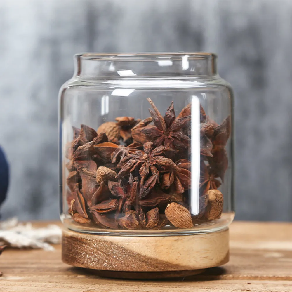 Герметичные стеклянные бутылки для хранения с крышкой специй контейнер