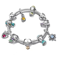jewelry women bracelets fit original apply to pandoraer diy accessories mouse dog cat joyas de plata 925 sterling silver luxe