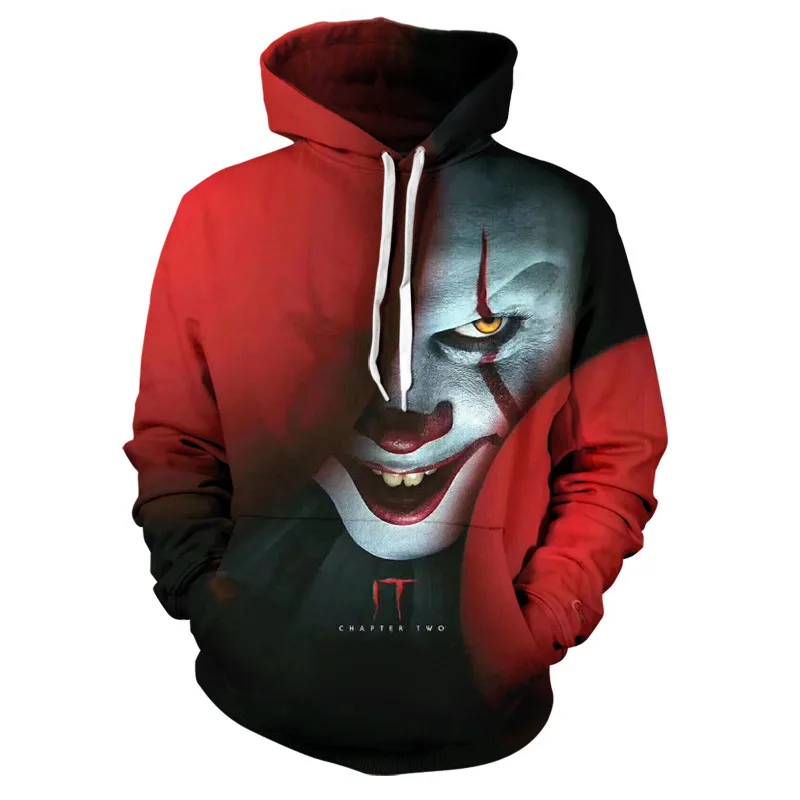 Amerian Horror Movie IT Chapter Two 3D толстовки для мужчин и женщин повседневные Топы с принтом