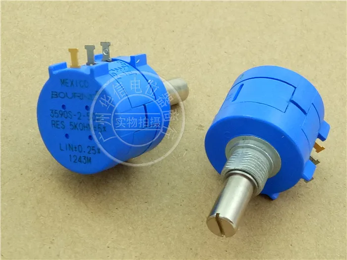 1 шт. для оригинального потенциометра BOURNS 3590S-2-104L/100K многооборотный переменный 1k 2k