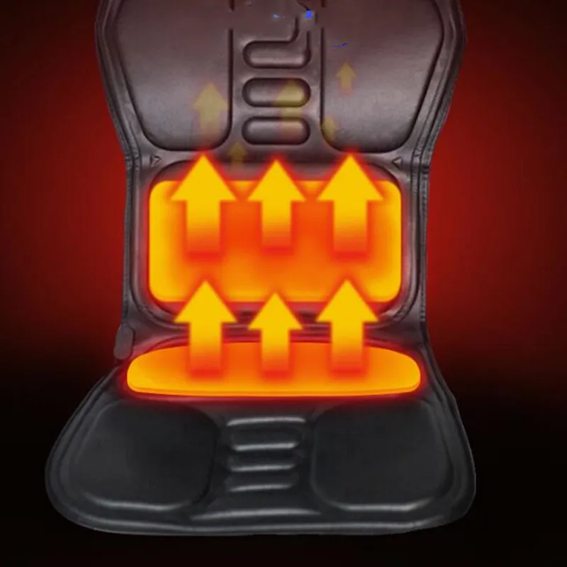 Электрический Портативный Отопление Вибрационный массажер для спины стул в