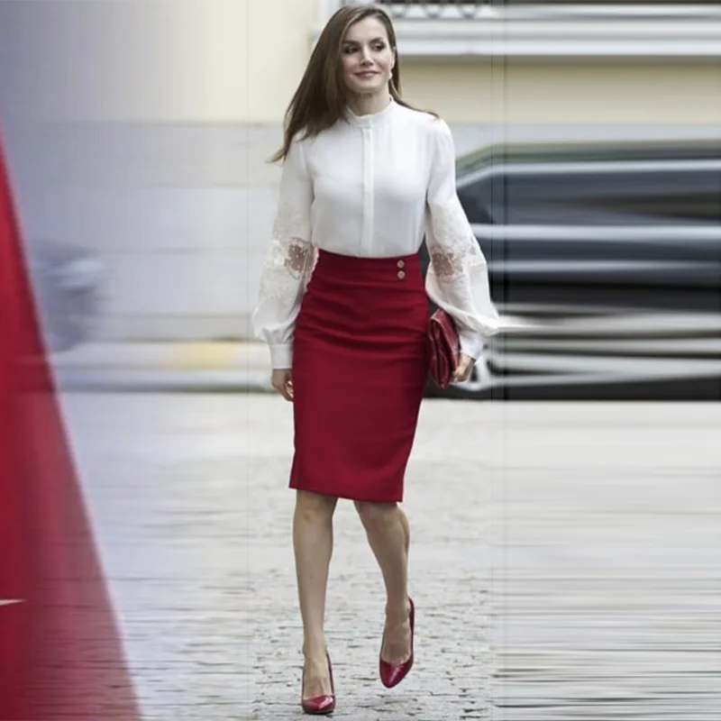 Формальный костюм принцессы из Испании Queen Leticia 2020 новый женский белая кружевная