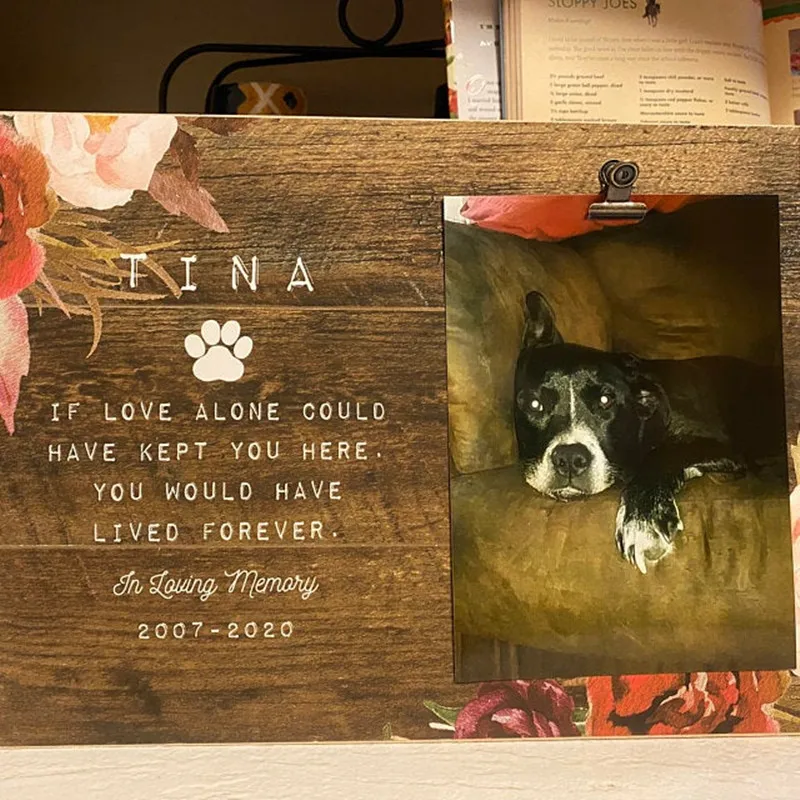 Фоторамка потеря сочувствия кошки собаки персональная фоторамка в память о