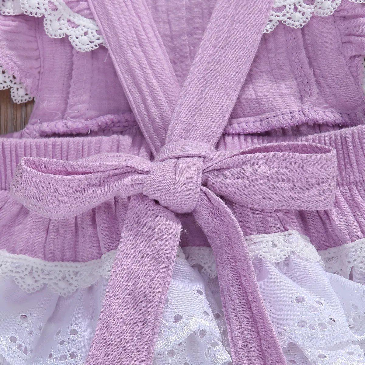 

Baby Summer Clothing Newborn Baby Girl Clothes Ruffle Short Sleeve Bodysuit Tops Lace Jumpsuit Summer Outfits
