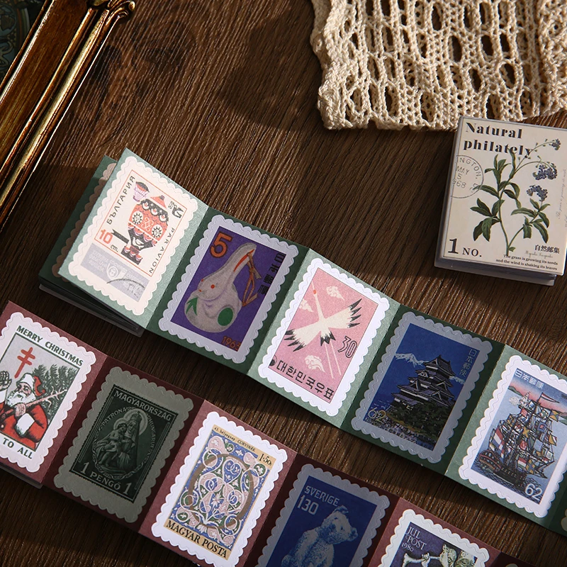 

38 pcs Stamp Stickers Bullet Journaling Accessories Stickers Aesthetic Retro Plant Flower Mini Stickers Scrapbooking Decoration
