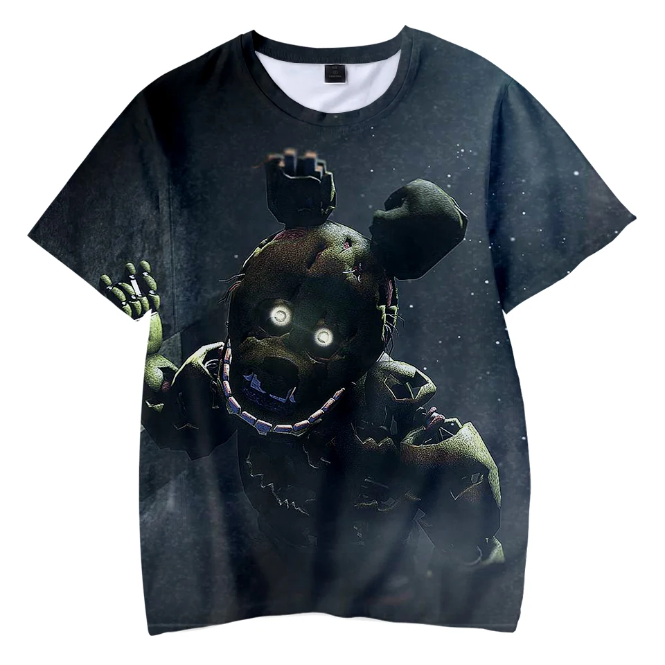 Детская футболка высокого качества футболки с 3D принтом «пять ночей с Фредди» Одежда для мальчиков и девочек детская Футболка Kpop FNAF, футболка