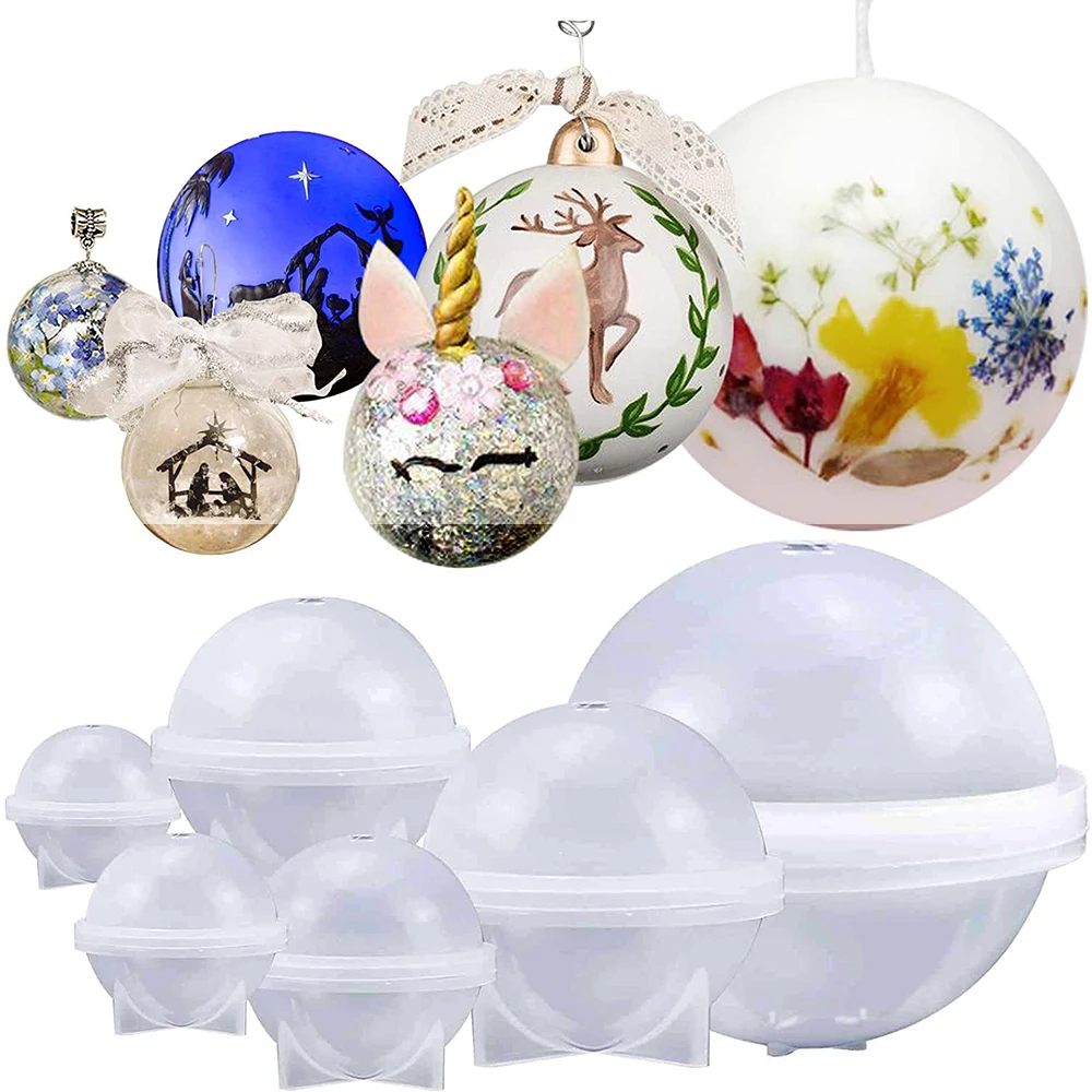 Форма для изготовления кулонов из силикона форма сферическая круглой формы 20-70