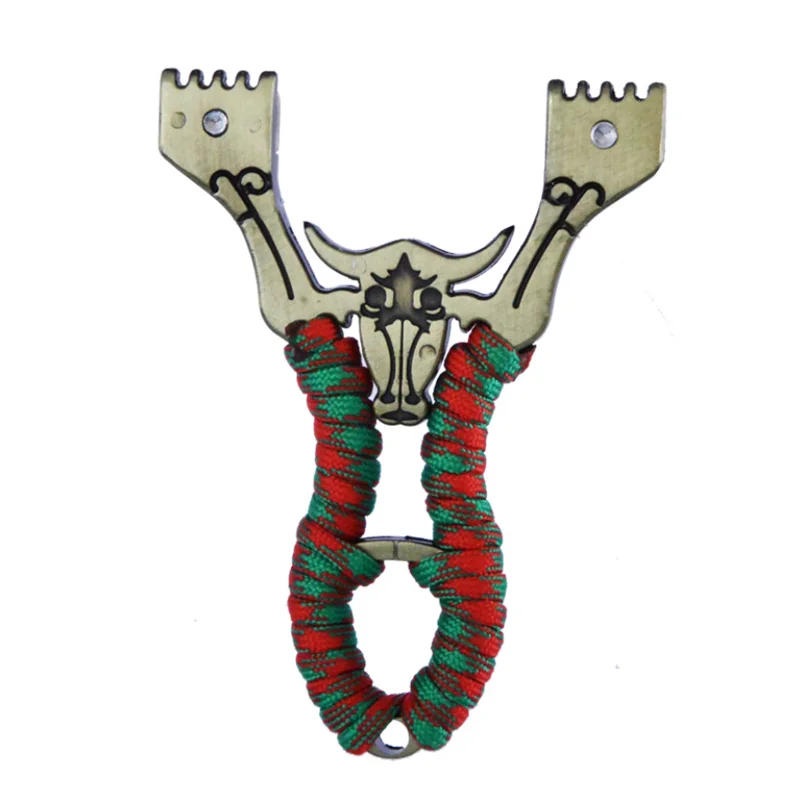 

Professiona Zinc Alloy Slingshot Catapult Outdoor High Precision Shooting Use Flat Rubber Band Competitive Sling Shot 2020 New