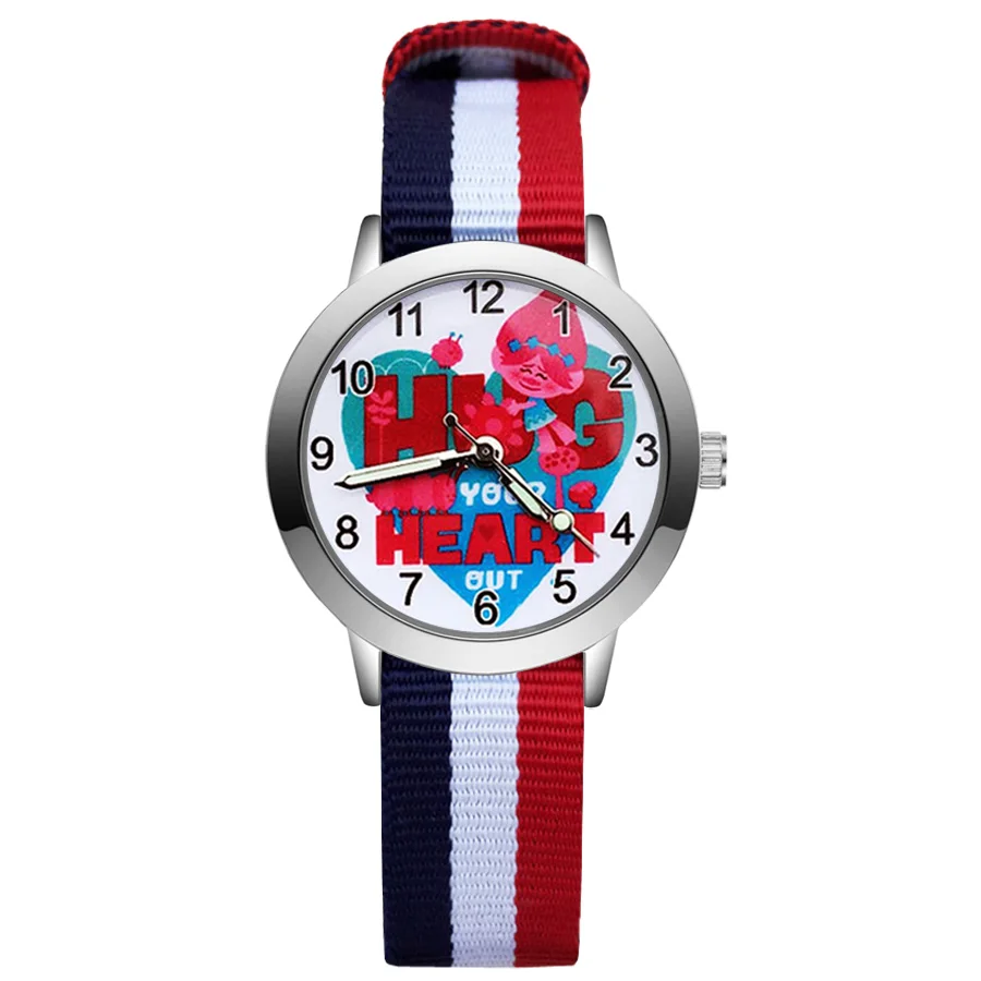 Мод мультфильм милые с героями мультфильма тролли Стиль детские часы для детей