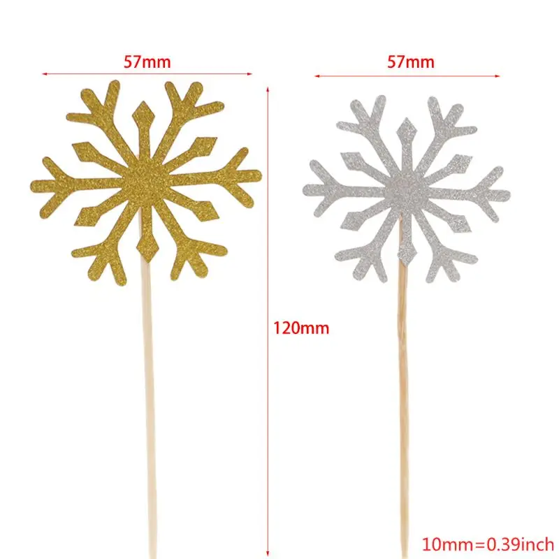 Оптовая продажа 60 снежинки для кексов Frozen маленьких девочек Замороженные