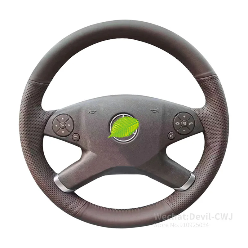 

For Mercedes-Benz E-Class E260 E200 E300 E180 E320L 2011-2015 Suede Leather Steering Wheel Cover 2012 2013 2014 Auto Parts