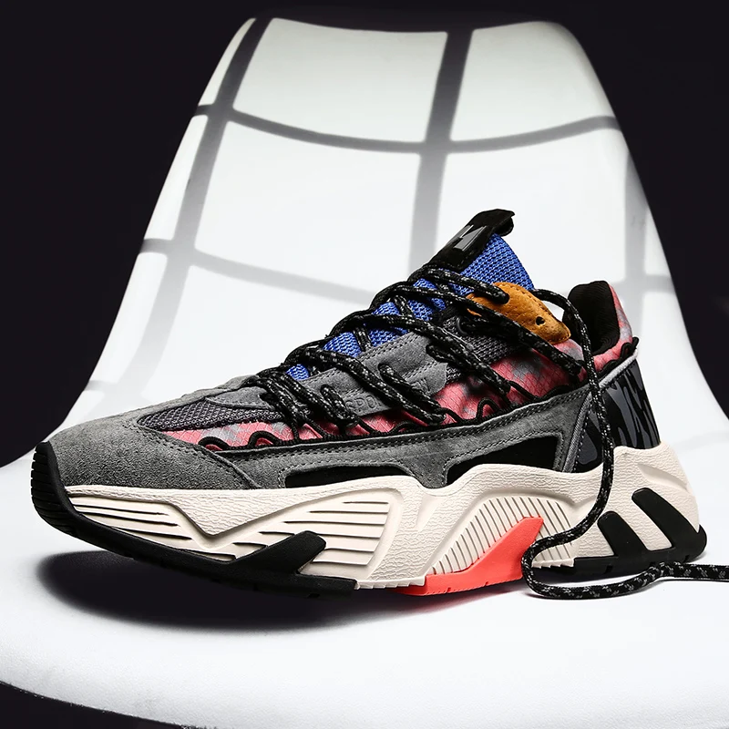 

Новые римские модные зимние высококачественные увеличивающие рост мужские кроссовки COZOK, Нескользящие прочные повседневные мужские кросс...