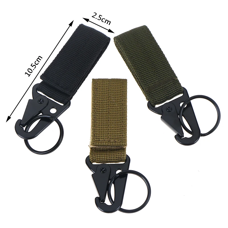 

Molle Attach Belt Clip Webbing Backpack Strap Quickdraw Clasp Outdoor Carabiner Camp Water Bottle Hanger Tactical Holder Hook