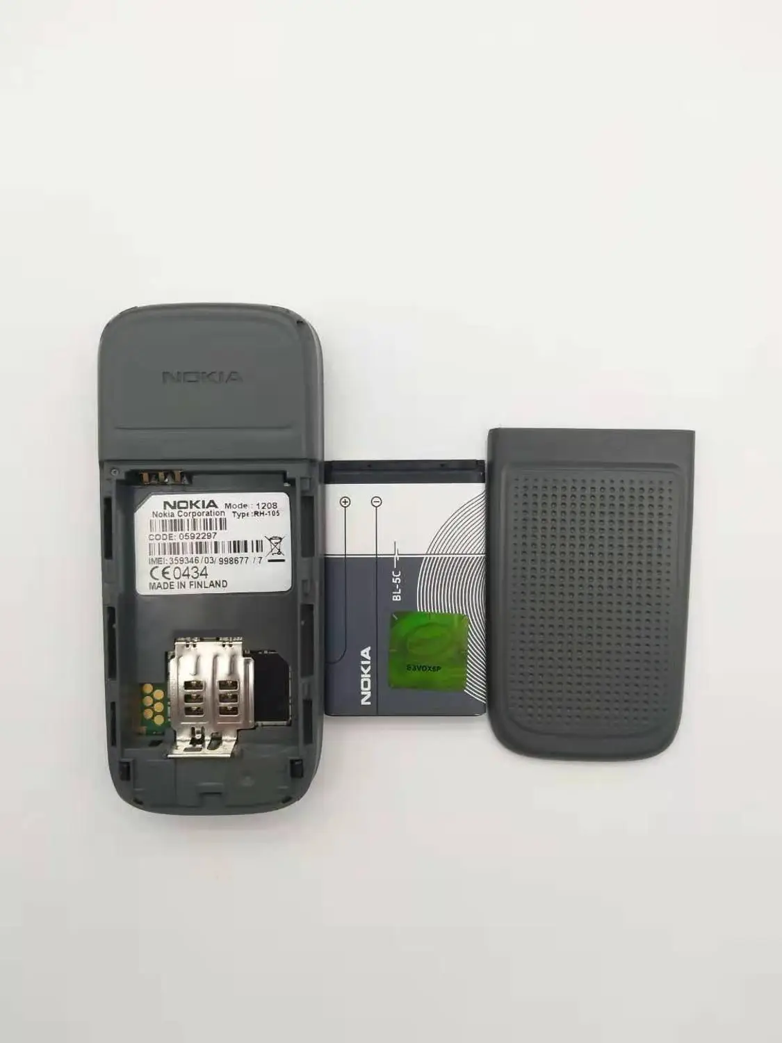 Nokia 1208 Восстановленный Оригинальный сотовый телефон дешевые телефоны GSM