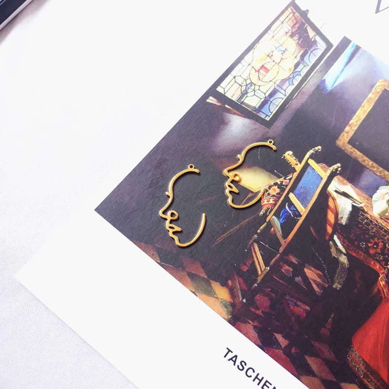 Украшения покрытые золотом серьги Забавный дизайн сделай сам медные Подвески 10 |