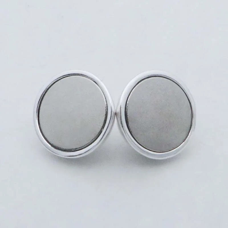 Настоящая однотонная Магнитная застежка для изготовления украшений из серебра с