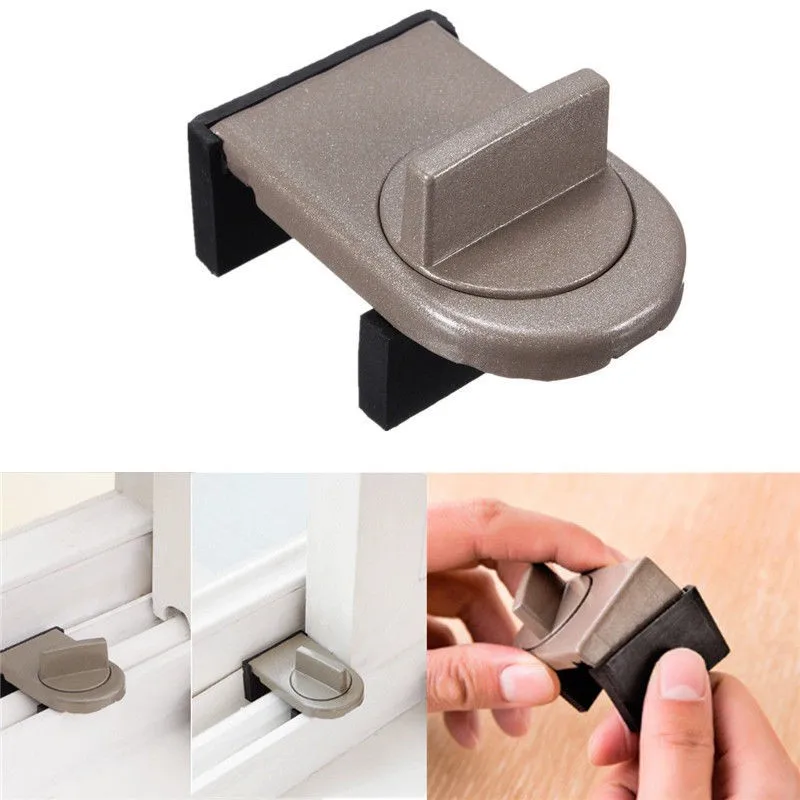 Promotion! Sliding Sash Stopper Cabinet Locks Straps Doors Security Anti-theft lock Window Door Baby Kids Child Safety D | Строительство
