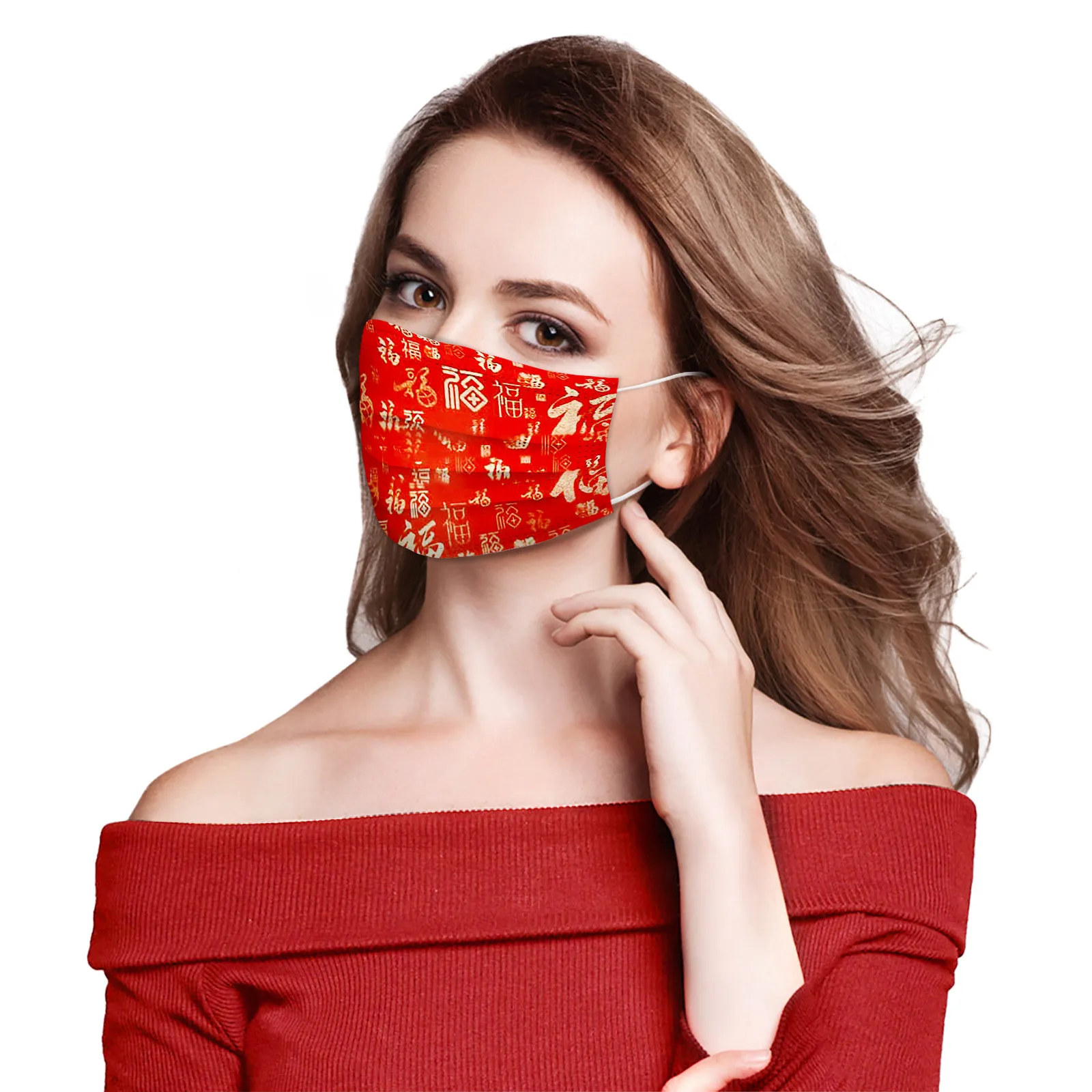 Китайская традиционная Весенняя Праздничная бандана для косплея с китайскими